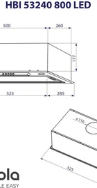 Minola HBI 53240 BL 800 LED