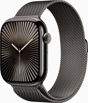 Apple Watch Series 10 GPS + Cellular 46mm Slate Titanium Case With Slate Milanese Loop - S/M (MC7R4)