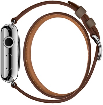 Apple Watch Hermes Barenia Leather Double Tour Regular 38mm/40mm/41mm/42mm Etoupe (MNHG2)