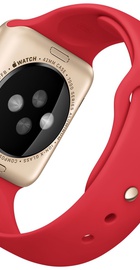 Apple Watch Sport 42mm Gold Aluminum Case with Red Sport Band (MMEE2)