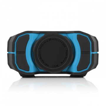 Braven BRV-1 Portable Wireless Black with Cyan Relief and Black Grill