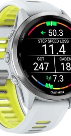 Garmin Forerunner 970 Titanium w. Whitestone Case and Whitestone/T. Amp Yellow Band (010-02969-01/11)