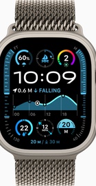 Apple Watch Ultra 2 GPS + Cellular 49mm Natural Titanium Case With Natural Titanium Milanese Loop - S (MX4M3)