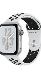 Apple Watch Nike+ Series 4 GPS 44mm Silver Aluminum Case with Pure Platinum/Black Nike Sport Band (MU6K2)