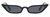 TOYEARN Vintage Sexy Ladies Cat Eye Sunglasses Women 2018 (C01 Black frame/Grey Glasses)