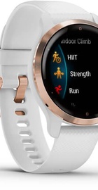 Garmin Venu 2S Rose Gold Bezel with White Case and Silicone Band (010-02429-13)