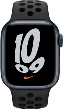 Apple Watch Nike Series 7 GPS 41mm Midnight Aluminum Case w. Anthracite/Black Nike Sport Band (MKN43)