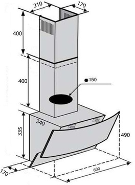 Ventolux WAVE 60 BK (900) TRC