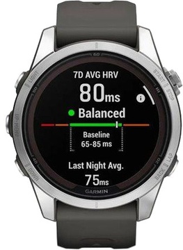 Garmin Fenix 7S Pro Solar Silver w. Graphite Band (010-02776-00/01)