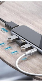 Baseus Mirror Series Multifunctional Hub (3 x USB 3.0, HDMI 4k, type C) (CAHUB-BZ0G)