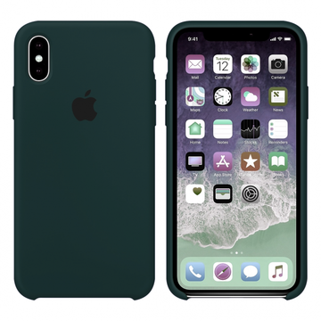 Apple iPhone Xs Max Silicone Case Forest Green (high copy)
