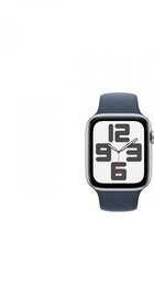 Apple Watch SE 2 GPS 40mm Silver Aluminium Case with Storm Blue Sport Band S/M (MRE13)