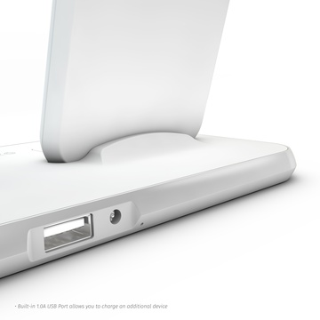 Zens Stand + Dock + Watch Aluminium Wireless Charger 10W White (ZEDC07W/00)