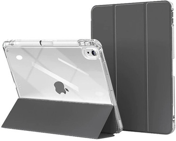 Comma Joy PU Case with Pen Holder for iPad Air 6 13" 2024 / Pro 12.9" (2018-2022) Grey