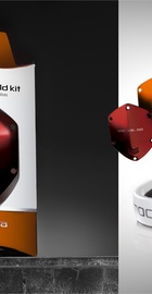 V-Moda Crossfade Over-Ear Headphone Metal Shield Kit Red