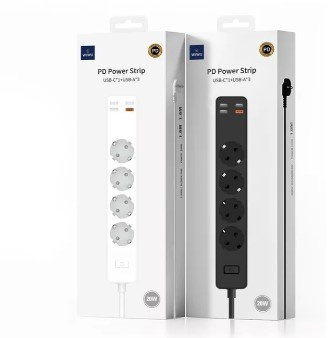 WIWU Smart Power Strip 4x220V+3xUSB+USB-C 20W EU Plug