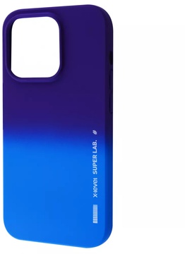 X-Level Rainbow (TPU) for iPhone 14 Purple / Blue