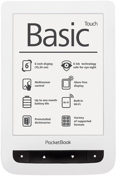 PocketBook Basic Touch (624) White PB624-D-WW