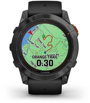Garmin Fenix 7X Pro Solar Slate Gray w. Black Band (010-02778-00/01)
