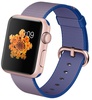 Apple Watch Sport 38mm Rose Gold Aluminum Case with Royal Blue Woven Nylon (MMF42)
