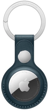 Apple AirTag Leather Key Ring Midnight Blue