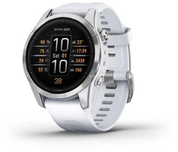 Garmin Epix Pro Gen 2 42mm Silver w. Whitestone Band (010-02802-00/01)