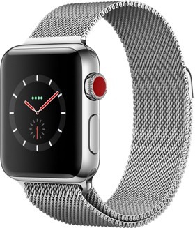 Apple Watch Series 3 GPS + Cellular 38mm Stainless Steel w. Milanese L. (MR1F2)