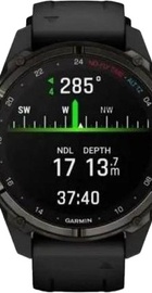 Garmin Descent Mk3i – 43 mm Carbon Gray DLC Titanium w. Black Silicone Band (010-02753-10/11)