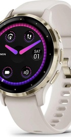 Garmin Venu 3S Soft Gold S. Steel Bezel with Ivory Case and S. Band (010-02785-04/54)