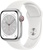 Apple Watch Series 8 GPS + Cellular 45mm Silver Aluminum Case w. White S. Band - S/M (MP4Q3)