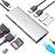WIWU Alpha 11 in 1 (USB-C to HDMI+VGA+3xUSB3.0+USB2.0+USB-C+RJ45+SD+TF Card+3.5mm Headphone) Space Gray