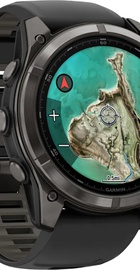 Garmin Fenix 8 Pro 51 mm MicroLED Carbon Gray Titanium with Black/Pebble Gray (010-03380-00/01)