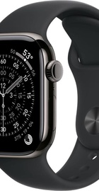 Apple Watch Series 11 GPS + Cellular 46mm Slate Tit. Case w. Black S. Band - M/L (MFD24)