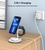 Choetech Magnetic 3 in 1 magnetic Wireless Charging Stand White (T585-F)