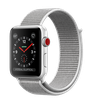 Apple Watch 42mm Series 3 GPS + Cellular Silver Aluminum Case with Seashell Sport Loop (MQKQ2)