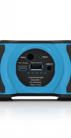Braven BRV-1 Portable Wireless Black with Cyan Relief and Black Grill