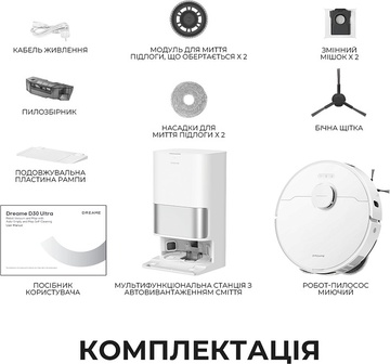 Dreame Bot D30 Ultra White (RTD31TE)