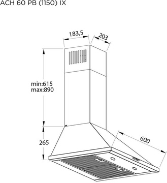 Pyramida ACH 60 PB (1150) IX