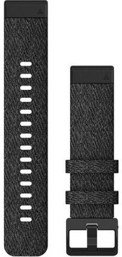 Garmin Ремешок  для Fenix 6S QuickFit 20 Heathered Black Nylon with Black (010-12875-00)