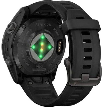 Garmin Fenix 7S Pro Sapphire Solar Carbon G. DLC Tit. with Black Band (010-02776-10/11/54)