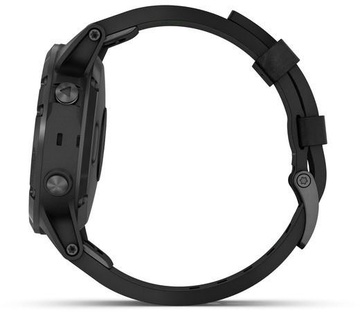 Garmin Fenix 5 Plus Sapphire Black with Leather Band (010-01988-07)