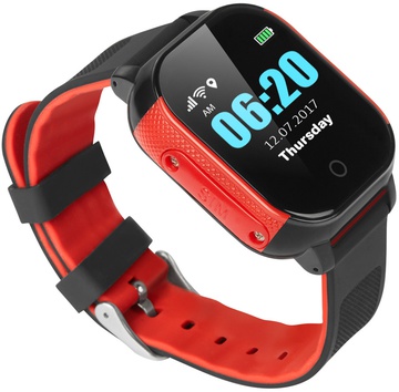 Lemfo DF50 Ellipse Aqua с GPS трекером (Черно-красный)