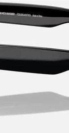 Ray-Ban Meta Wayfarer Shiny Black Frame Clear Lenses (RW4006 601/SB 50-22)