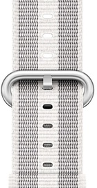 Apple Watch 38mm/40mm/41mm/42mm White Stripe Woven Nylon (MQVH2)