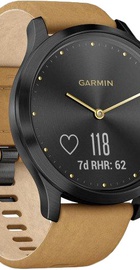 Garmin VIVOMOVE HR PREMIUM ONYX BLACK WITH TAN SUEDE BAND ONE-SIZE (010-01850-00)