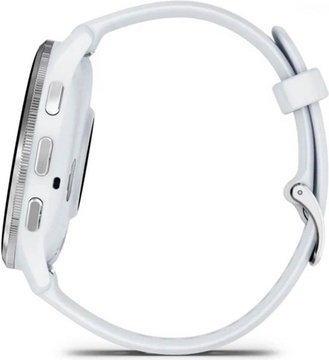 Garmin Venu 3 Silver Stainless Steel Bezel with Whitestone Case and Silicone Band (010-02784-00/50)