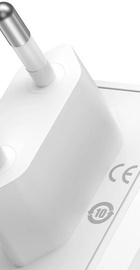 Baseus GaN5 Pro Fast Charger 2C+U 140W White w/Type-C to Type-C cable (CCGP100202)