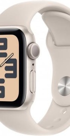 Apple Watch SE 2 GPS 40mm Starlight Aluminium Case with Starlight Sport Band S/M (MR9U3)