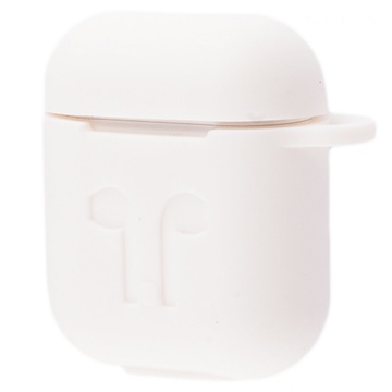 Simple Case Silicone White for Apple AirPods (with Logo)