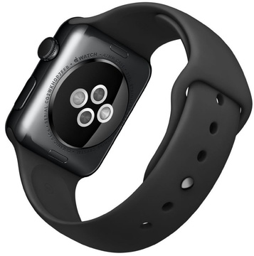 Apple Watch 42mm Series 3 GPS + Cellular Space Gray Aluminum Case with Black Sport Band (MQK22)
